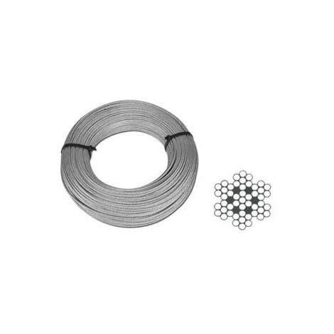 Câble Fil Inox En Rouleaux - ø 6 mm rouleaux de 10 m