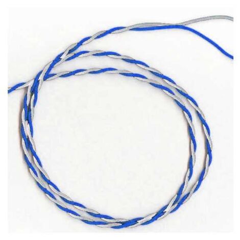 Câble Fil Unipolaire FLRY-B 6722 Twisted 2x1,00 mmq Blanc - Bleu