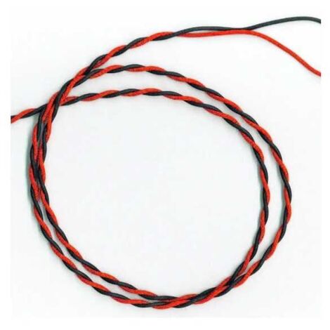Câble Fil Unipolaire FLRY-B 6722 Twisted 2x1,00 mmq Rouge - Noir