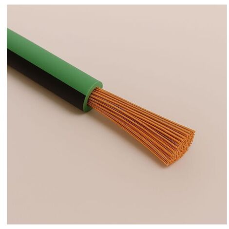 Câble Fil Unipolaire FLRY-B ISO 6722 Classe B Sec. 0,50 mmq Vert/Noir