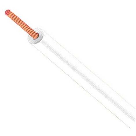 Câble Fil Unipolaire FLRY-B ISO 6722 Classe B Sec. 1,00 Blanc