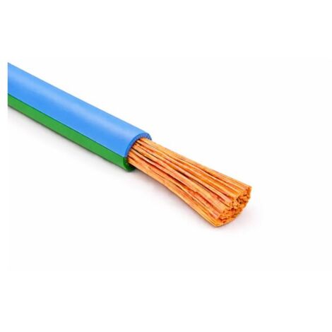 Câble Fil Unipolaire FLRY-B ISO 6722 Classe B Sec. 1,00 bleu clair/Vert