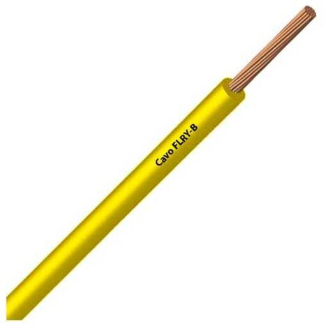 Câble Fil Unipolaire FLRY-B ISO 6722 Classe B Sec. 1,00 jaune