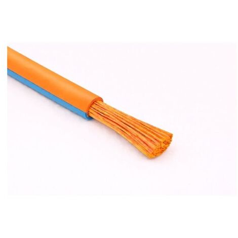 Câble Fil Unipolaire FLRY-B ISO 6722 Classe B Sec. 1,00 Orange/bleu