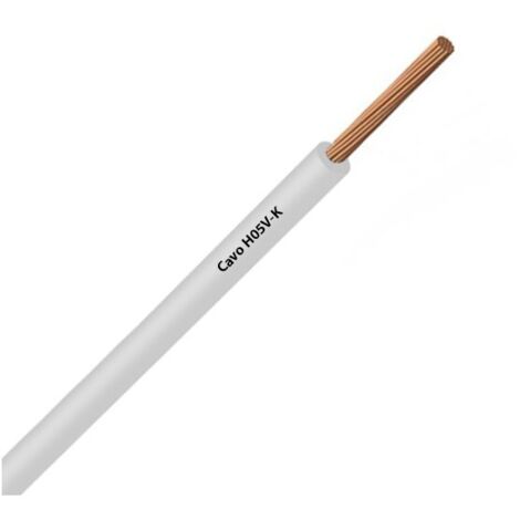 Câble Fil Unipolaire H05V-K sec. 0,14 mmq Blanc