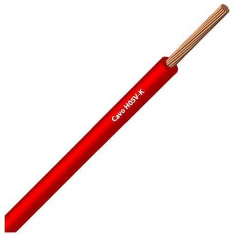 Câble Fil Unipolaire H05V-K sec. 0,14 mmq Rouge