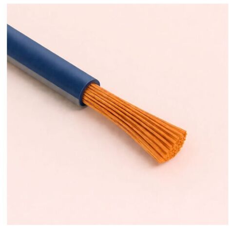 Câble Fil Unipolaire H05V-K sec. 0,35 mmq Bleu/Gris