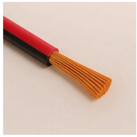 Câble Fil Unipolaire H05V-K sec. 0,35 mmq Rouge/Noir