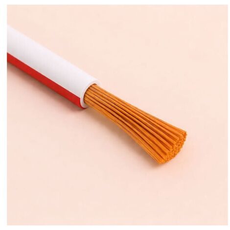 Câble Fil Unipolaire H05V-K sec. 0,50 mmq Blanc/Rouge