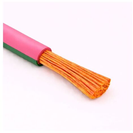 Câble Fil Unipolaire H05V-K sec. 0,50 mmq Rose/Vert