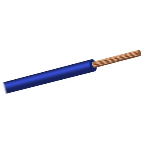 Câble fil unipolaire HT105 section 0,35 mmq Bleu