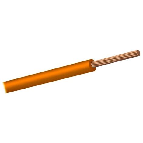 Câble fil unipolaire HT105 section 0,35 mmq Orange