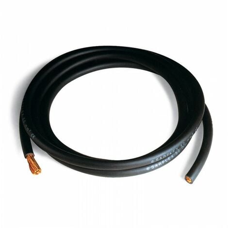 Câble fil unipolaire machine soudage sec. 10,00 mmq noir