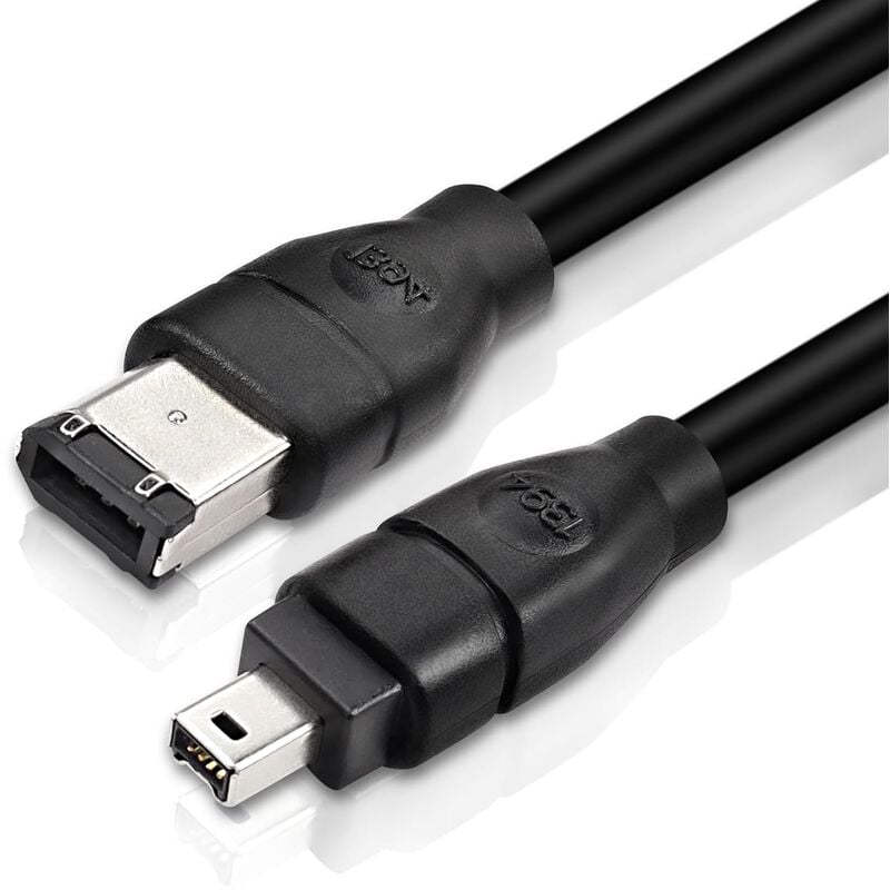 

Cable FireWire 400 de 4 pines a 6 pines 1.8 M Negro