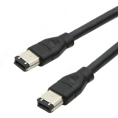 Cable Firewire 400 IEEE1394A 6 pin a 6 pin 1.8 M Negro