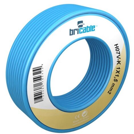 CÂBLE FLEXIBLE BLEU H07V-K R/10M - 1,5