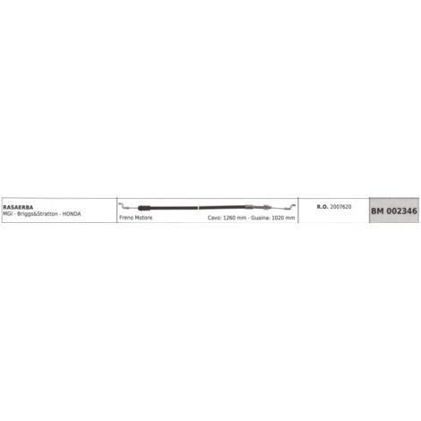 Câble frein moteur SANDRIGARDEN tondeuse MGI - Honda câble 1260 mm gaine 1020 mm