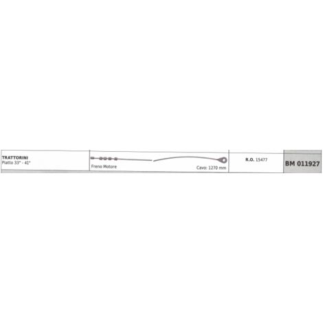 Câble frein moteur SNAPPER tracteur plat 33" - 41" câble 1270 mm 15477