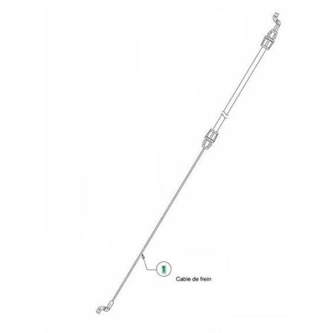 Cable frein moteur tondeuse MTD 746-05024A