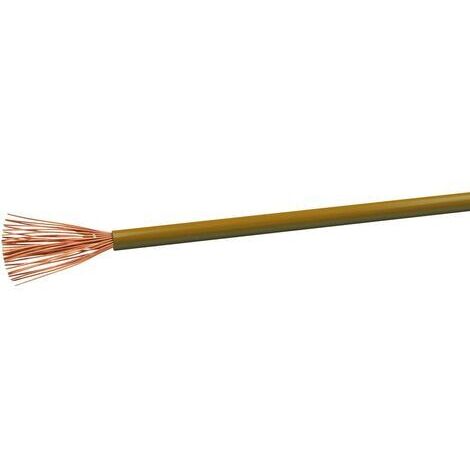 Câble gainé H05V-K VOKA Kabelwerk H05VK1BR 1 x 1 mm² marron 100 m Y121361