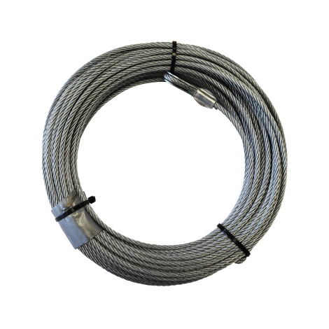 Câble galvanisé de treuil 5mm – Longueur 33m – Charge max 150kg – Pour monte-matériaux MONTVIT ALTRAD