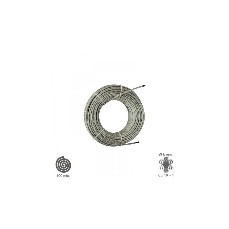 

Cable galvanizado 8 mm. (rollo 100 metros) no elevacion