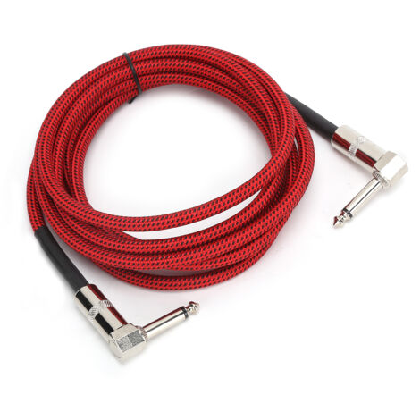Câble Guitare JORINDO 6.35mm 1/4 Pouce, Fil Audio 3 m pour Instrument de Musique Électrique, Cordon JD6208