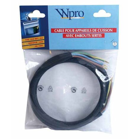 CABLE H05 RRF 3G4 SANS PRISE - LONG 1.45 pour INSTALLATION...