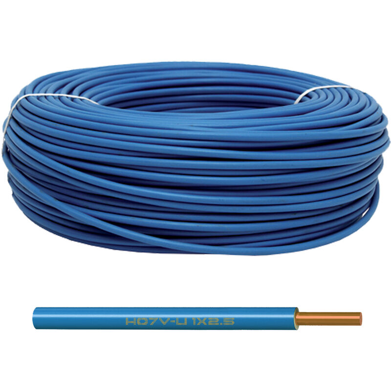 

10m cable h07v-u 1x2,5mm2 azul
