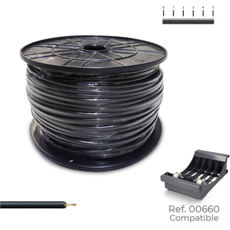 Cable H07z1-k 1,5 mm² Negro 500m.