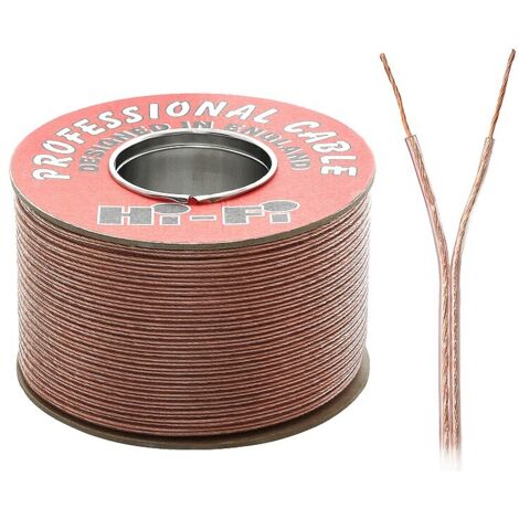 Câble haut-parleur 2 x 0,22 mm - 2 m 100 % cuivre T-LYP