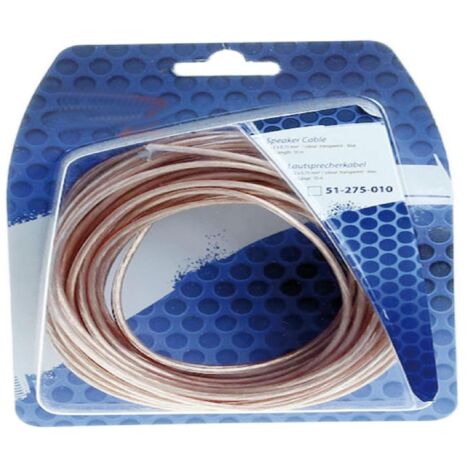 Cable Haut-parleur 2x0.75mm 10m