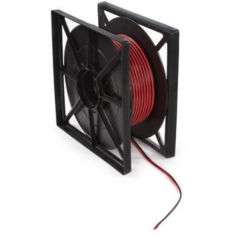 Câble Haut-parleur Cca - Rouge/noir - 2 X 2.50 Mm² - Rouleau 100 M