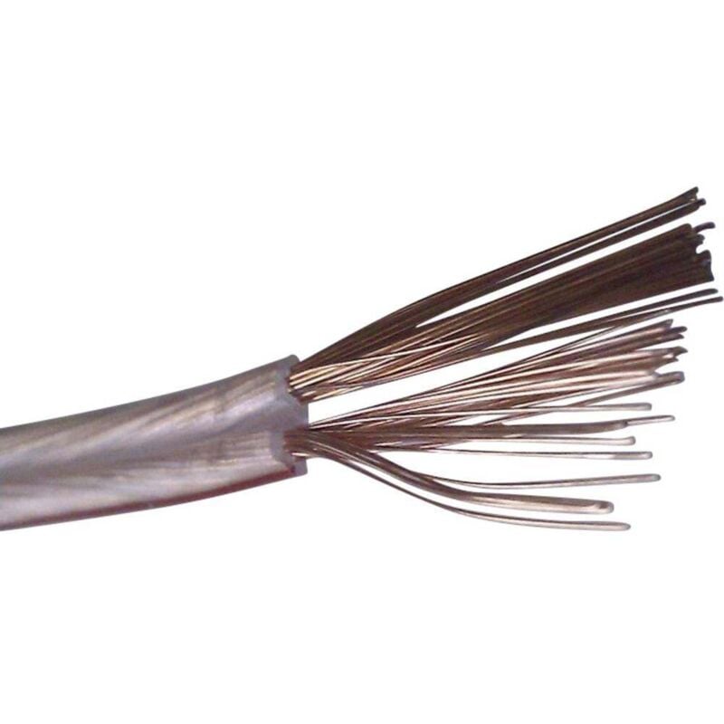 Kash 23322A Câble haut-parleur 2 x 2.5 mm² transparent 20 m