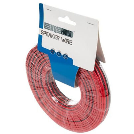 CÂBLE HAUT-PARLEUR - ROUGE/NOIR - 2 x 2.50 mm² - 25 m