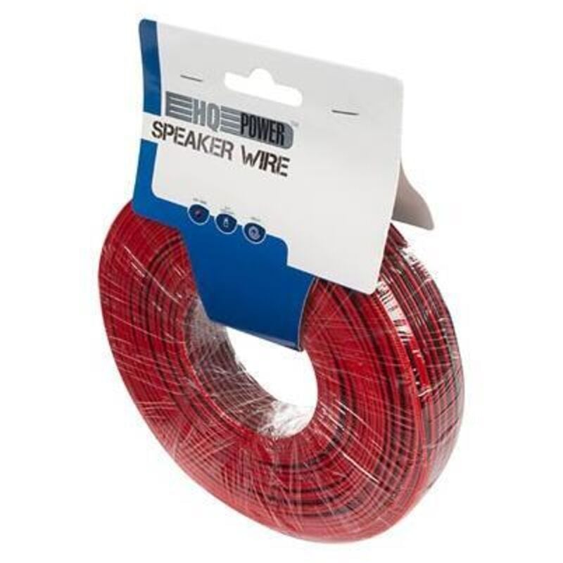 CABLE HAUT-PARLEUR - ROUGE/NOIR - 2 x 0.50 mm² - 100 m