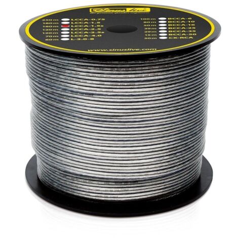 Câble haut-parleur Sinuslive 2x1,5mm2.