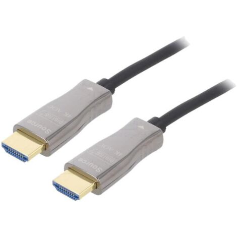 Cable HDCP 1.4 HDCP 2.2 HDMI 2.0 optique UHD 4K 10m - Noir