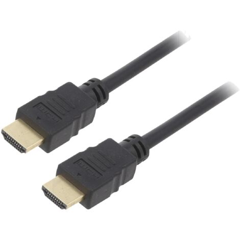 Cable HDCP 2.2 HDMI 2.0 male des deux cotes 0.5m noir