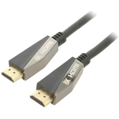 Cable HDCP 2.2 HDMI 2.1 male des deux cotes 2m noir