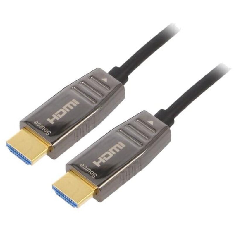 Cable HDCP 2.2 HDMI 2.1 optique UHD 8K 20m - Noir
