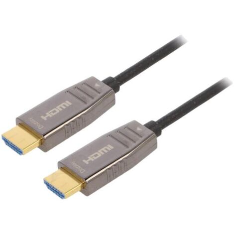 Cable HDCP 2.2.HDMI 2.1.optique UHD 8K 15m - Noir