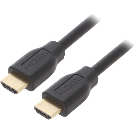 Cable HDCP HDMI 2.0 male des deux cotes 5m noir