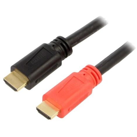 Cable HDMI 1.3 prise male des deux cotes avec amplificateur 20m - Noir