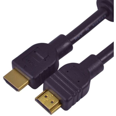 Cable HDMI 1.3a M/M 1 mètre , fiche or vendu en cavalier