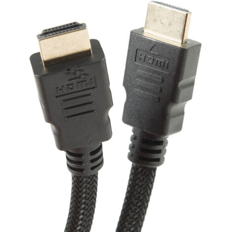 CABLE HDMI 1.4 1,7M MALLA TRENZADA NEGRO - EHLIS