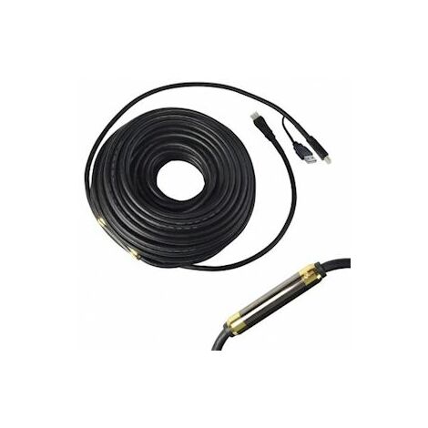cable hdmi 1.4 flex - full hd 1080p - 25 mètres - amplifié + bloc d'alimentation - erard 726836