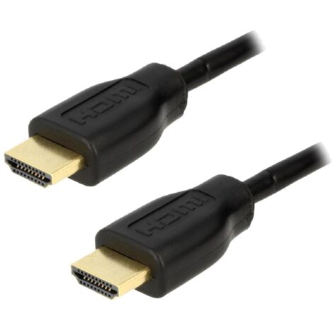 Cable HDMI 1.4 male des deux cotes 0.5m - Noir