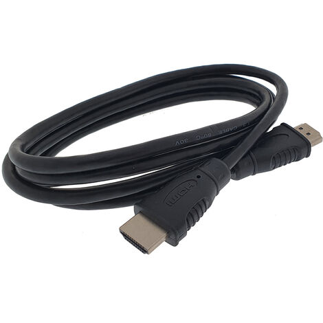 cable hdmi 1,8m con 2 conectores macho 19 pins 1,3b 1080p