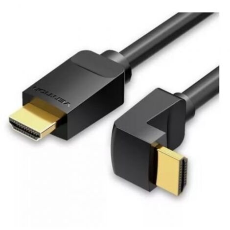 Cable HDMI 2.0 4K Acodado 90º Vention AARBI/ HDMI Macho - HDMI Macho/ 3m/ Negro
